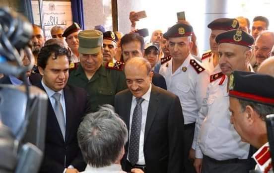 افتتاح مبنى إدارة الهجرة والجوازات في الزبلطاني بدمشق. 