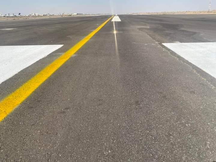 إصلاح وصيانة المدرج الثاني في مطار دمشق الدولي وتم وضعه في الخدمة 