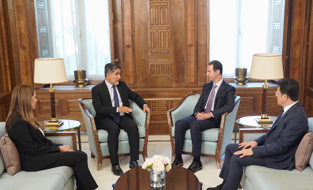 الرئيس الأسد يستقبل الدكتور أحمد المنظري مدير إقليم شرق المتوسط في منظمة الصحة العالمية 