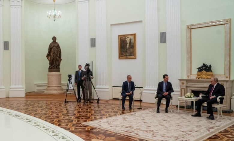 الرئيس الأسد يبحث مع نظيره الروسي العلاقات الثنائية 