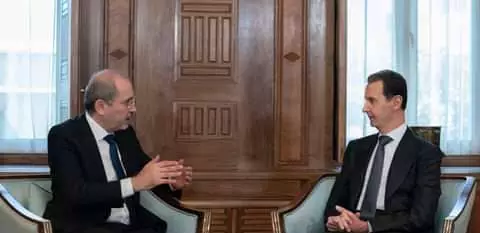 الرئيس الأسد يستقبل وزير الخارجية الأردني أيمن الصفدي 