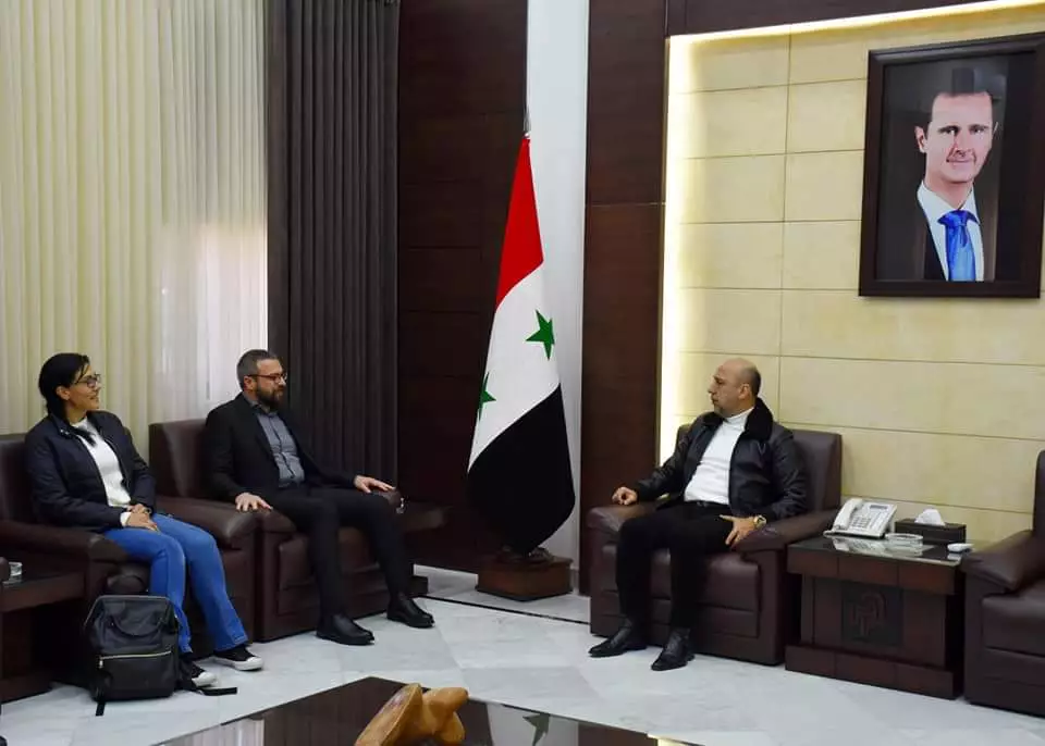 محافظ حمص يلتقي مدير وأعضاء مكتب برنامج الأمم المتحدة الإنمائي 