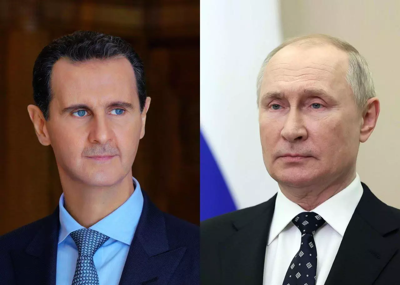 الرئيس الأسد يعزي الرئيس بوتين: "ماضون في حربنا المشتركة ضد الإرهاب والتطرف العابر للحدود".
