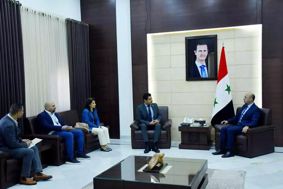 محافظ حمص يستقبل مدير مكتب الأمم المتحدة لخدمات المشاريع في الاردن 