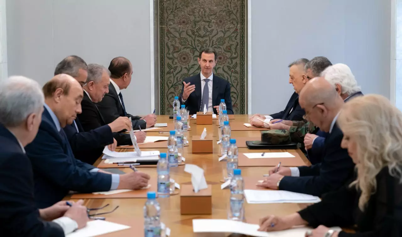 الرئيس الأسد يلتقي أعضاء القيادة المركزية للحزب